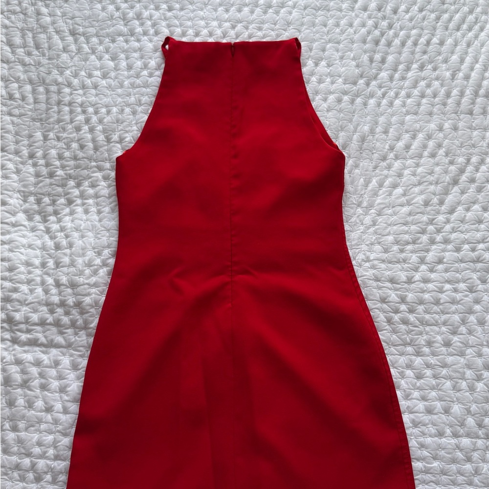 Zara Red Halter Mini Dress - Gem Zara Red Halter Mini Dress - Gem